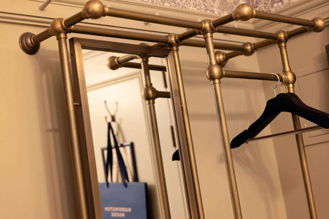 coat rack at Haddington House Hotel, Dún Laoghaire