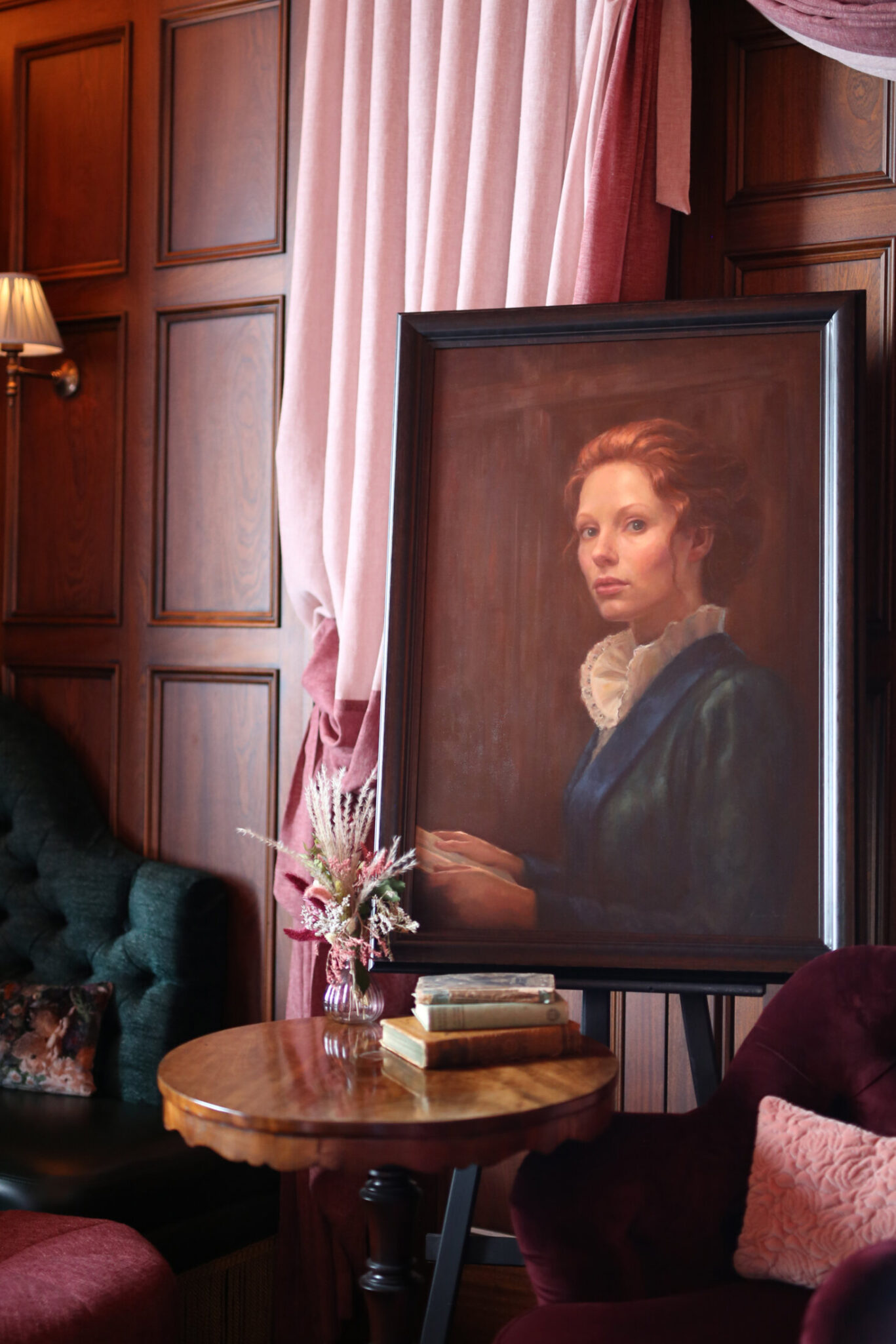 Painting detail at Haddington House Hotel, Dún Laoghaire